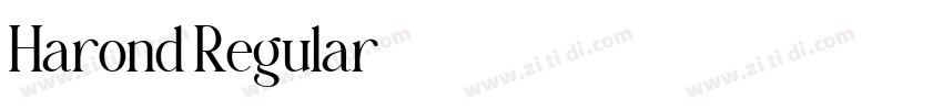 Harond Regular字体转换 Harond Regular字体转换